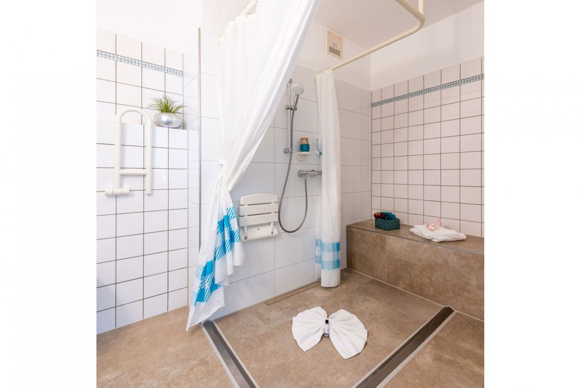 Badezimmer Comfort/Barrierefrei im Hotel Nibelungen Hof Xanten