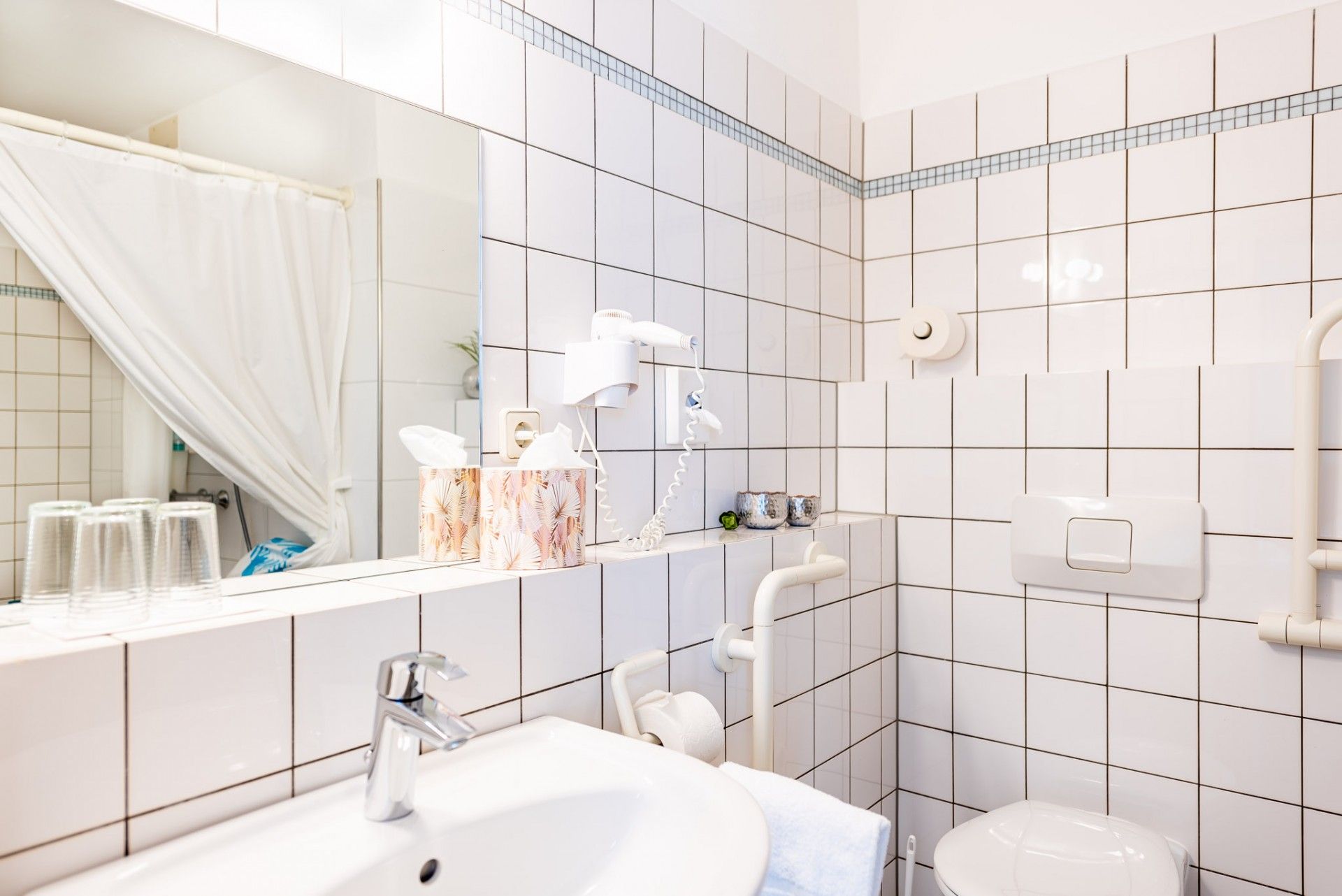 Badezimmer Comfort/Barrierefrei im Hotel Nibelungen Hof Xanten