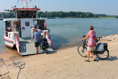 Keer Tröch - Fahrradfähre an der Bislicher Insel