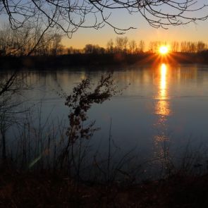 Sonnenuntergang am Altrhein Xnten