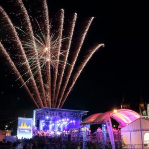 Feuerwerk bei der SommerMusik Xanten